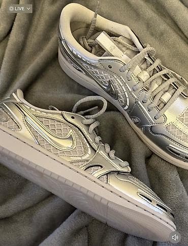 данки найк: Кроссовки, 38.5, Nike, Новый, цвет - Серебристый, Самовывоз — 1