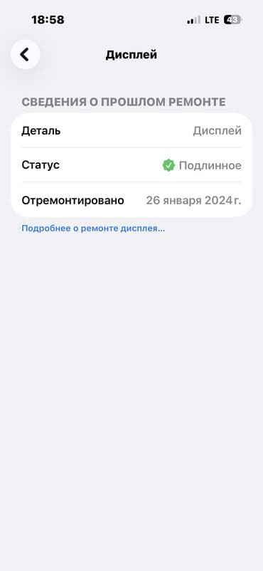 core: IPhone 14 Pro, Б/у, 256 ГБ, Серебристый, Зарядное устройство, Защитное стекло, В рассрочку, 85 % — 7