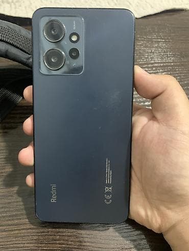 Redmi, Redmi Note 12, Б/у, 128 ГБ, цвет - Черный, 2 SIM