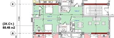 флиппинг: 3 комнаты, 89 м², Элитка, 10 этаж, Готовая ПСО (под самоотделку) — 3