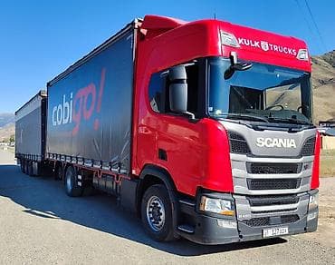 Тягач, Scania, Тентованный