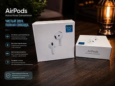 AirPods с активным шумоподавлением. Airpods 4 Чистый звук и полная