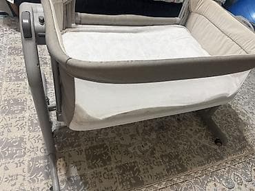 doona x: Детская приставная кроватка, Б/у, Без колесиков, цвет - Серый — 4