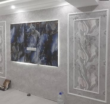 зеркало со светильником: Отделочные и ремонтные работы «под ключ» - Декоративные стены — 4