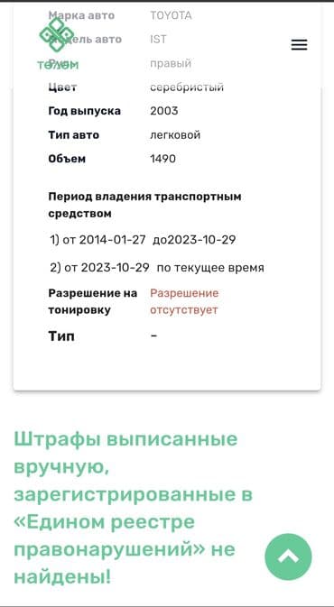 диски на тайоту ист: Toyota ist: 2003 г., 1.5 л, Автоматтык, Бензин, Хетчбек — 9