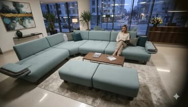 удобный диван: Угловой диван, C подушками — 1