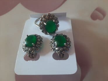 Набор украшений, Проба 925, Женские, Б/у