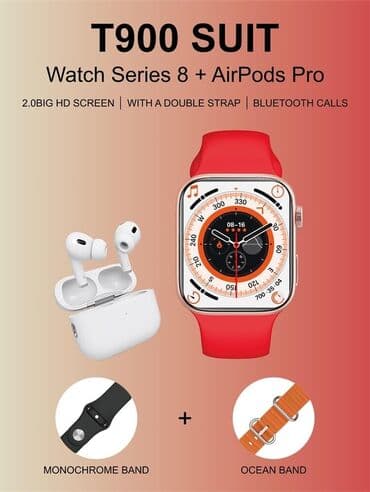 цифровые часы наручные: Самая выгодная акция🔥 apple watch 8 ultra +беспроводные наушники — 1