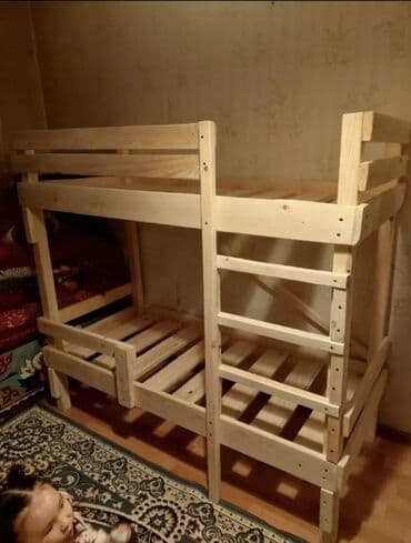 мебельные диваны: Ассолому алейкум!! Эки кабатуу кровать жасайбыз таза сыйда жыгачтан — 9