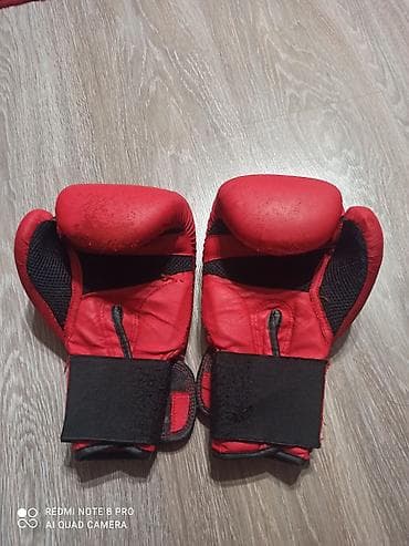 перчатки для лыжников: Боксерские перчатки Domyos (Decathlon), 12 oz, красные. - Назначение — 2