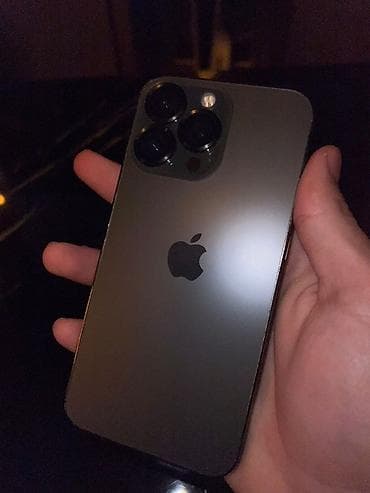 appl: IPhone 13 Pro, Б/у, 128 ГБ, Space Gray, Защитное стекло, Чехол, Кабель, 79 % — 1