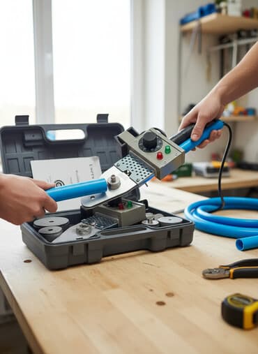 Унитазы и комплектующие: Продаю аппарат для пайки пластиковых труб ПХВ,ПНД,ПЭ. Новый. #утюг # — 1