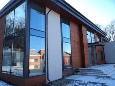 полировка панели: Фасад. Алюминиевое фасад. Алюминиевое окно. Алюминиевое двери. тёплый — 5