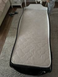 кровать односпальная с матрасом купить дешево: Бир кишилик керебет, Колдонулган, Матрасы бар, узуну - 165 см — 3