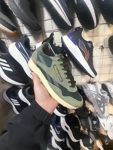 Мужские кроссовки, 41, Reebok, Новый, цвет - Зеленый