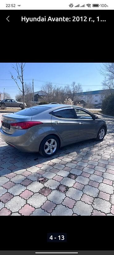 Транспорт: Hyundai Avante: 2012 г., 1.6 л, Автомат, Бензин, Седан — 4