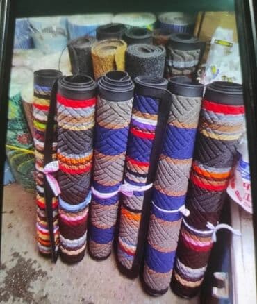 ковры резиновые: Придверный коврик Новый, Внутренний, Прямоугольный, цвет - Зеленый — 9