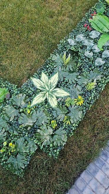 три д панели: Искуственная вертикальная зеленая стена (панели) размер 40×60 см — 6