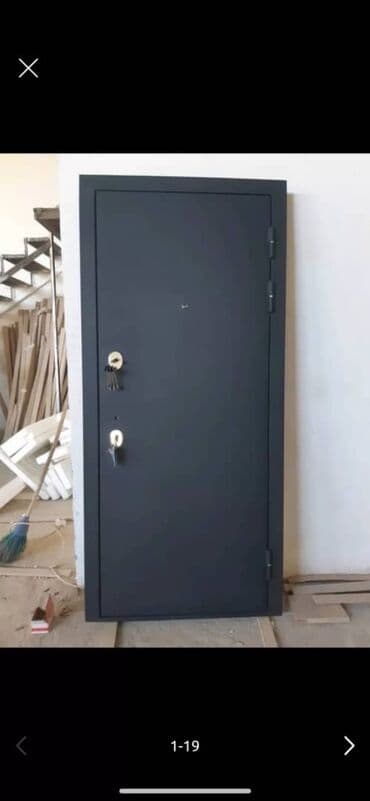 пищевой бак из нержавеющей стали: Двери для домов и квартир, Металлическая, Другое количество створок, Со стеклом, цвет - Серый — 10