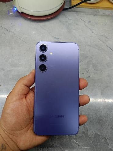 продам телефон самсунг бу: Samsung Galaxy S24+, Б/у, 256 ГБ, цвет - Фиолетовый, 1 SIM, eSIM — 1