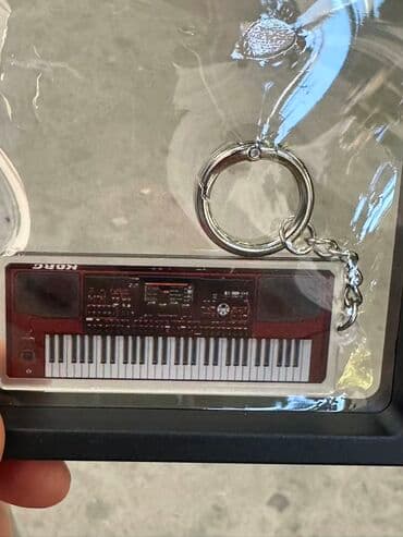 свадебные платья в бишкеке фото и цены: Брелок в виде миниатюрного синтезатора Korg - Лёгкий акриловый брелок — 6