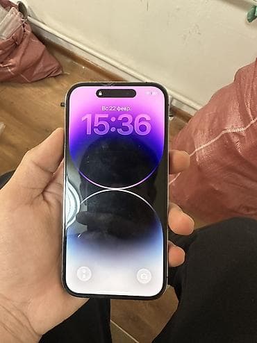 nokia 1280: IPhone 14 Pro, Б/у, 128 ГБ, Deep Purple, Чехол, 86 % — 7