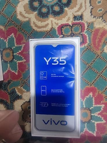 mi phone: Vivo Y35 5G, Б/у, 64 ГБ, цвет - Золотой — 3