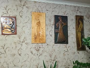 одежды для малышей: Настенные панно и картины в едином винтажном стиле (набор из 4 шт.) — 1