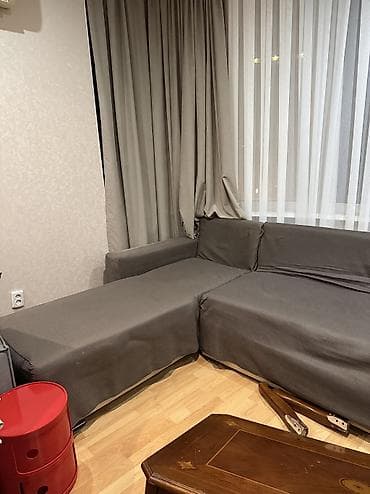 комур уголь: Угловой диван, C подушками — 2