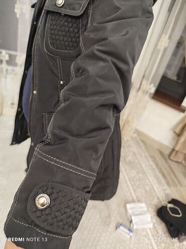 купить качественную мужскую зимнюю куртку: Пуховик, Короткая модель, Стеганый, С поясом, С мехом, 2XL — 6