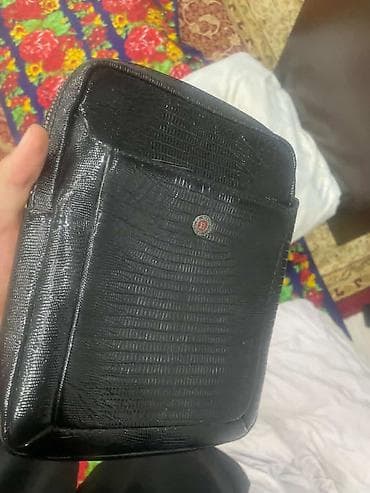 gestalt excalibur: Сумка через плечо мужская/унисекс, компактная, черная. - Материал — 2