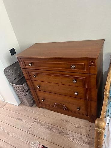 рассрочкк: Спальный гарнитур из массива/МДФ в классическом стиле, цвет тёплый — 3