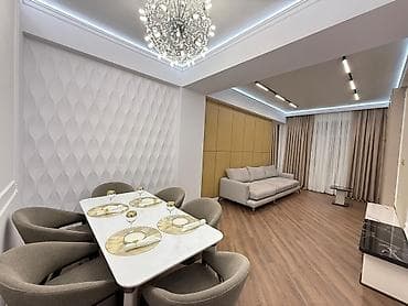 Квартиры: 2 комнаты, 70 м², Асанбай мкр Элитка, 8 этаж, Евроремонт — 2
