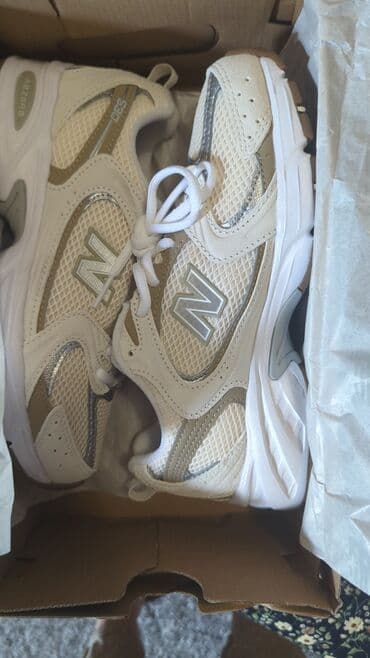белорусская обувь на широкую ногу: Кроссовки, 37, New Balance, Новый, цвет - Бежевый, Самовывоз — 3