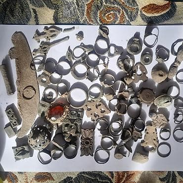 Бижутерия: Сборная партия старинной фурнитуры и украшений для реставрации и — 1