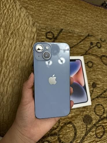 iphone 15 128gb: IPhone 14, Б/у, 128 ГБ, Голубой, Коробка, 85 % — 3