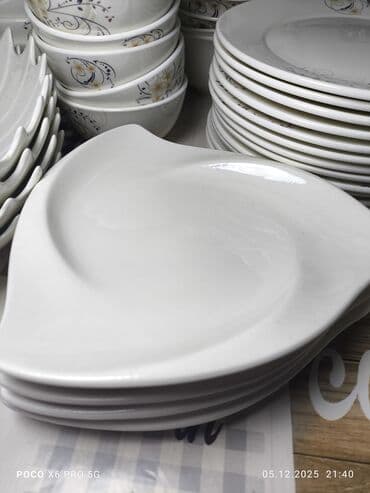 Столовый набор посуды сатылат. Ракушка салатница -4 шт.-280 сом