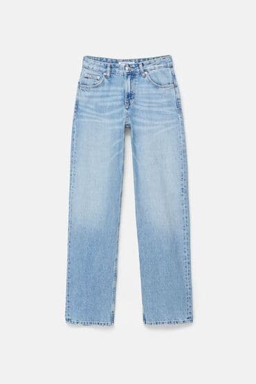 джинсы на девочку: Джинсы, Прямые, PULL&BEAR, Средняя талия, S — 3