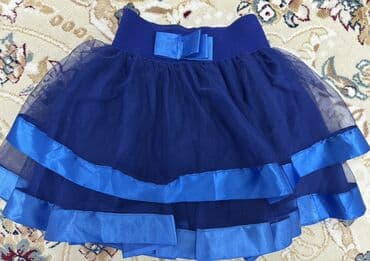 Юбки-пачки для девочки - Модели: три варианта. 1) Темно‑синяя юбка