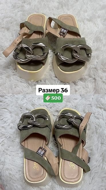 Женские шлёпанцы на платформе, размер 36. Вариант 1: - Цвет
