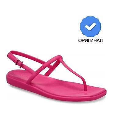 Босоножки, сандалии, шлепанцы: Босоножки, 39, Crocs, Новый, цвет - Розовый — 1