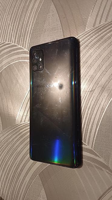 Samsung Galaxy A51, Б/у, 64 ГБ, цвет - Черный, 2 SIM at lalafo.kg Samsung Galaxy A51, Б/у, 64 ГБ, цвет - Черный, 2 SIM