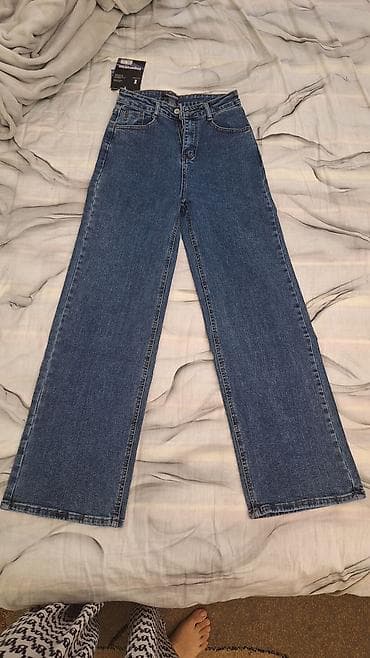 джинсы 28: Джинсы, Трубы, Китай, Высокая талия — 1