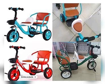 Балдар электр унаалары: Балдар үчүн велосипед, 3 дөңгөлөктүү, 1 - 3 жаш, Кыз үчүн, Жаңы — 5