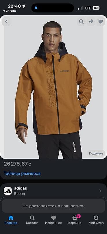 Личные вещи: Мужская горная куртка adidas Terrex с мембраной GORE‑TEX adidas — 1