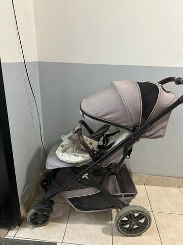 обмен на коляску: Коляска, цвет - Коричневый, Б/у — 1