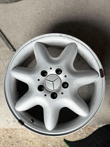 мерс р16: Литые Диски R 16 Mercedes-Benz, Пара, отверстий - 5, Б/у — 2