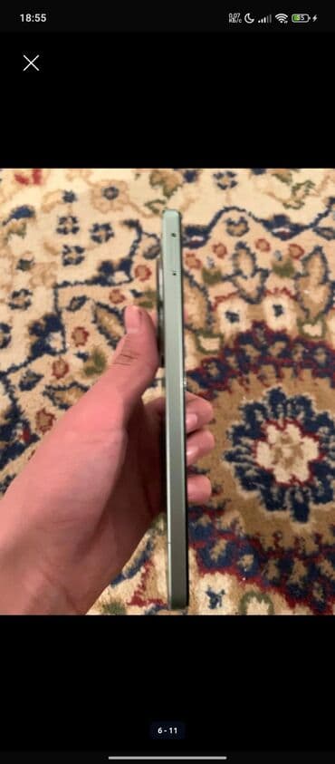 прочный телефон: Poco C75 5G, Б/у, 256 ГБ, цвет - Зеленый, 2 SIM — 5