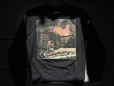 Свитшот Cav Empt (C.E.) - Цвет: черный - Принт спереди: крупная