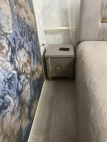 зал учун гарнитур: Спальный гарнитур, Б/у, Двуспальная кровать, Шкаф, Трюмо, цвет - Коричневый — 4